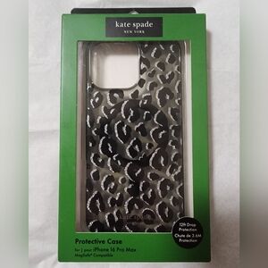 ✨️NIB✨️ Kate Spade Glitter Leopard Iphone 16 Pro Max Case, MagSafe